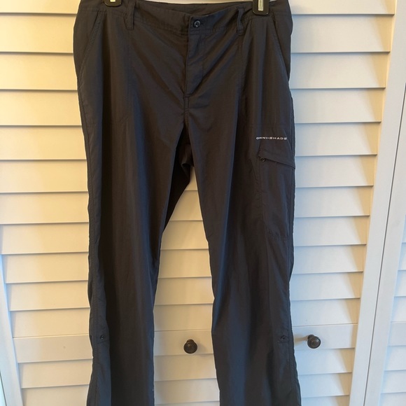 Columbia PFG Women's 8 Fishing Pants Roll Up Black Omni Shade Hiking, walking. - Picture 1 of 12
